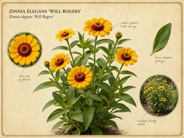 Zinnia Elegans 'Will Rogers'