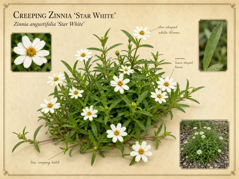 Creeping Zinnia ‘Star White’ (Zinnia angustifolia ‘Star White’)