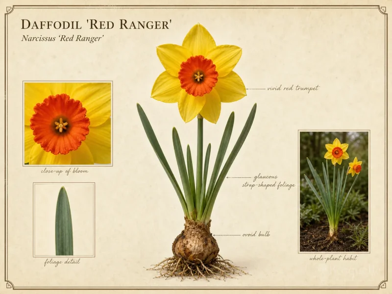 Daffodil ‘Red Ranger’ (Narcissus ‘Red Ranger’)