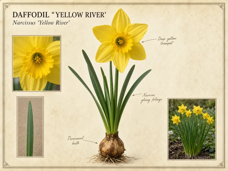 Daffodil 'Yellow River' — Trumpet daffodils (14)