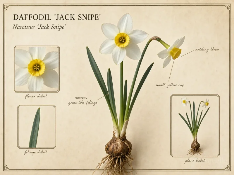 Daffodil 'Jack Snipe' — Cyclamineus daffodils (8)