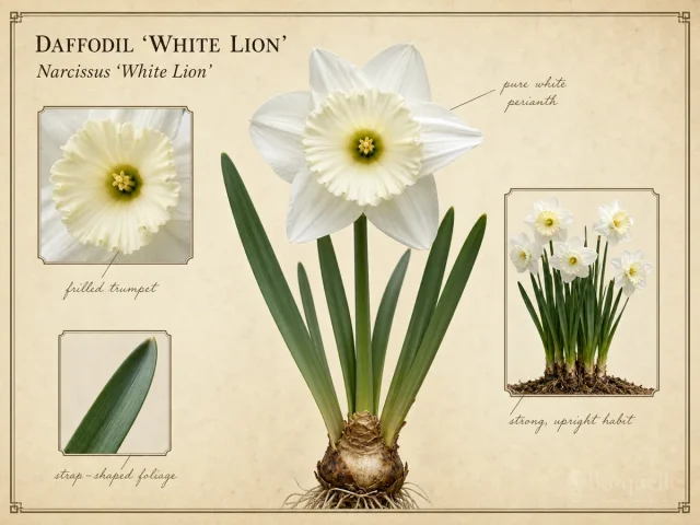 Daffodil ‘White Lion’ (Narcissus ‘White Lion’)
