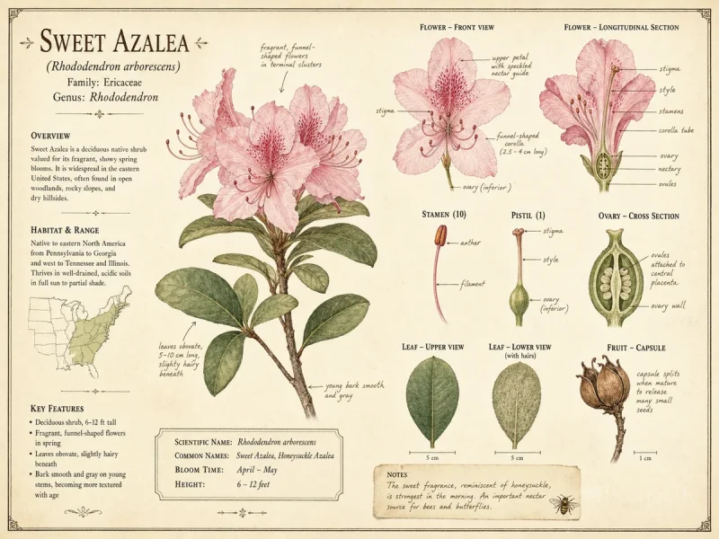 Sweet Azalea (Rhododendron arborescens)