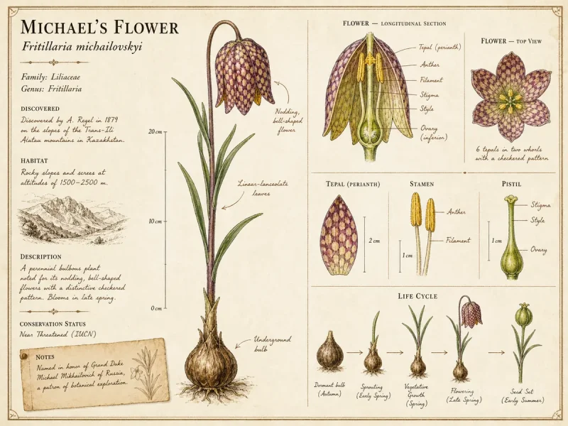 Michael’s Flower (Fritillaria michailovskyi)