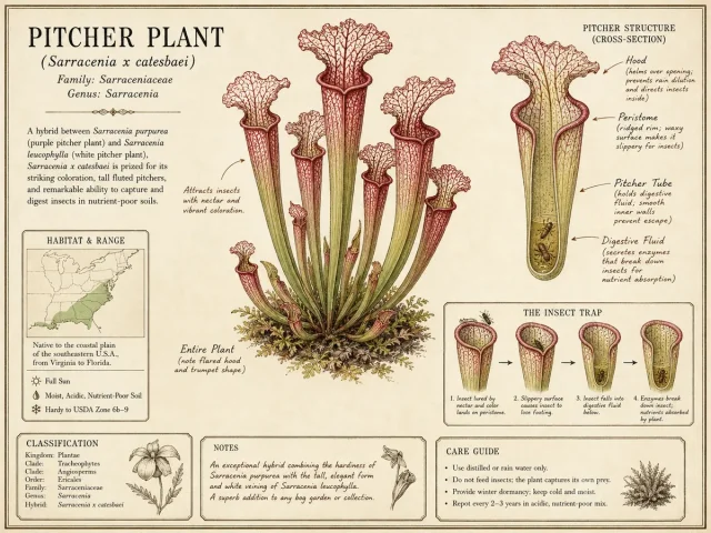 Pitcher Plant (Sarracenia x catesbaei)
