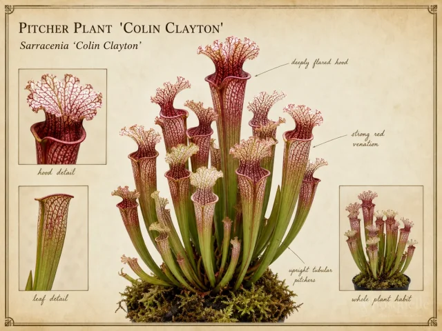 Pitcher Plant ‘Colin Clayton’ (Sarracenia ‘Colin Clayton’)