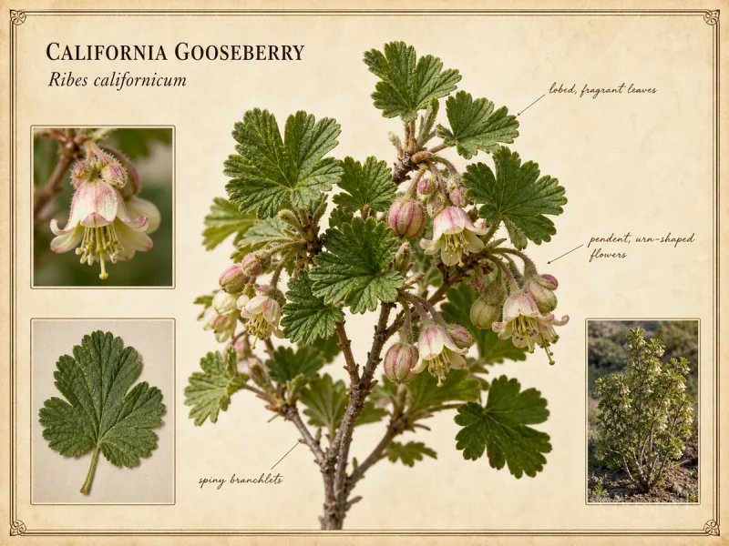California Gooseberry (Ribes californicum)