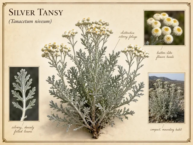 Silver Tansy (Tanacetum niveum)