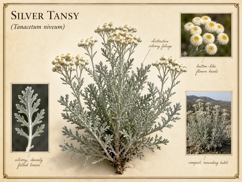 Silver Tansy (Tanacetum niveum)
