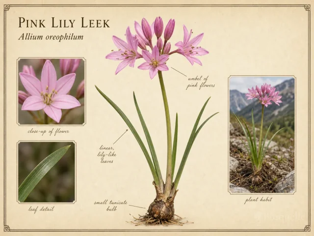 Pink Lily Leek (Allium oreophilum)
