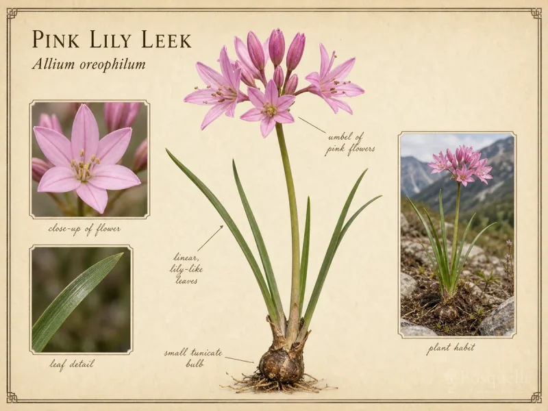 Pink Lily Leek (Allium oreophilum)