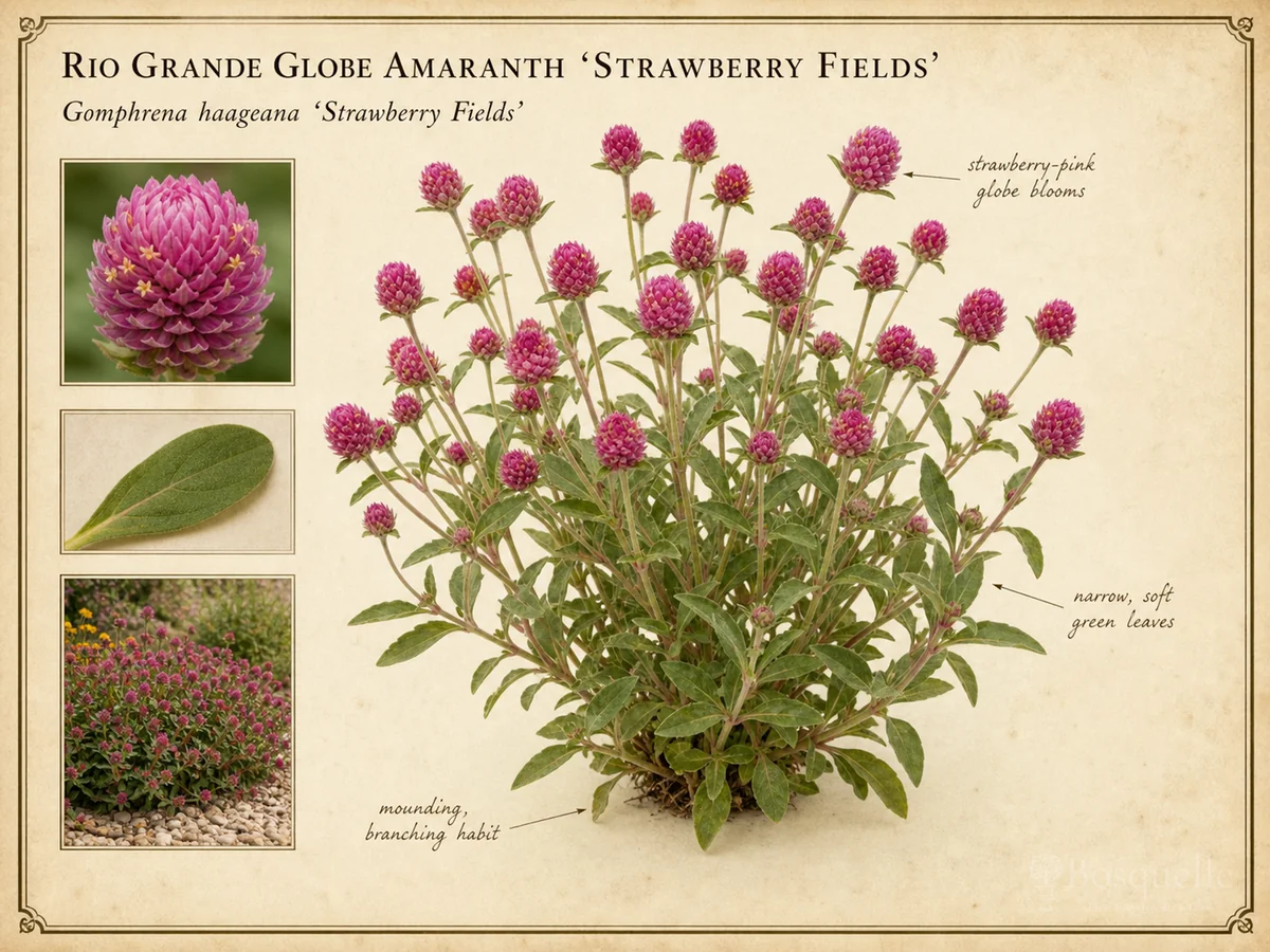 Rio Grande Globe Amaranth 'Strawberry Fields'