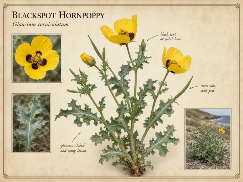 Blackspot Hornpoppy (Glaucium corniculatum)