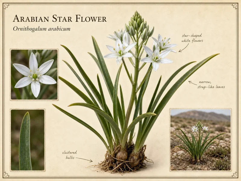 Arabian Star Flower (Ornithogalum arabicum)