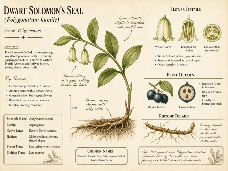 Dwarf Solomon’s Seal (Polygonatum humile)