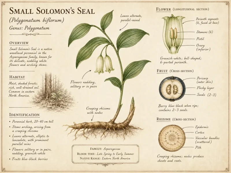 Small Solomon's Seal — Dwarf, arching, and variegated kinds