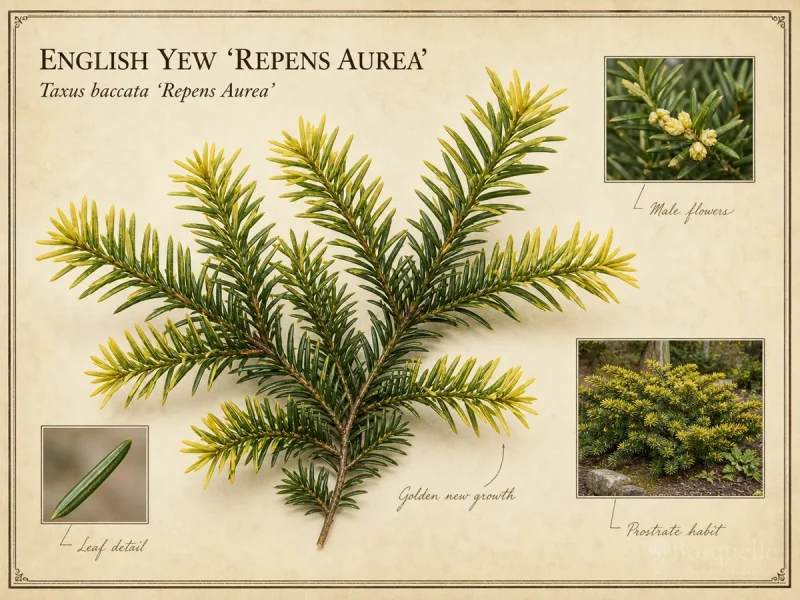 English Yew ‘Repens Aurea’ (Taxus baccata ‘Repens Aurea’)