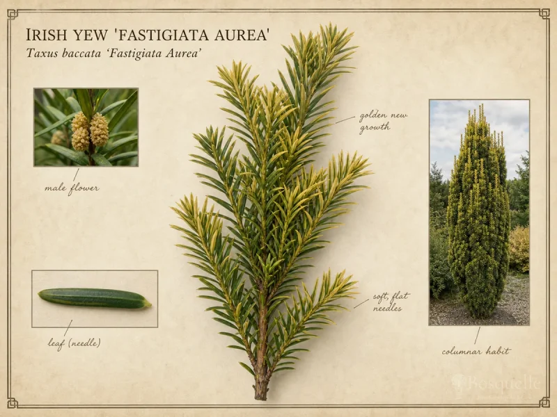 Irish Yew ‘Fastigiata Aurea’ (Taxus baccata ‘Fastigiata Aurea’)