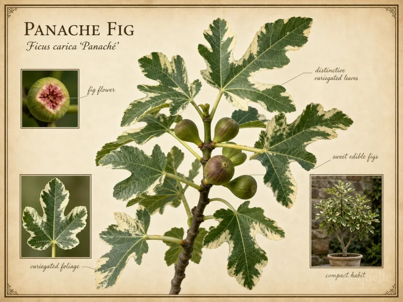 Panache Fig (Ficus carica ‘Panaché’)