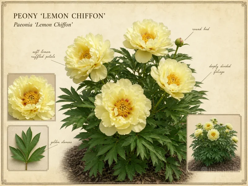 Peony ‘Lemon Chiffon’ (Paeonia ‘Lemon Chiffon’)