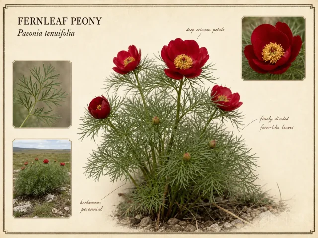 Fernleaf Peony (Paeonia tenuifolia)