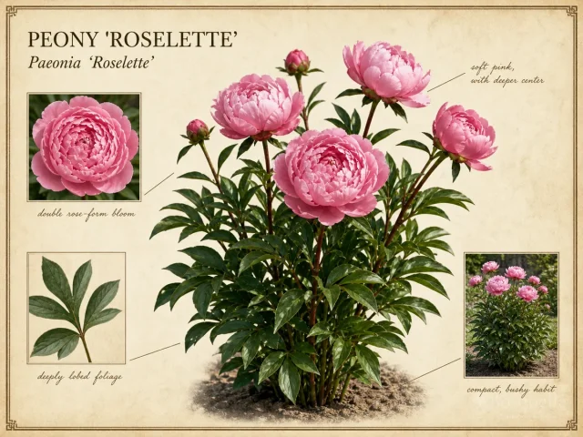 Peony ‘Roselette’ (Paeonia ‘Roselette’)