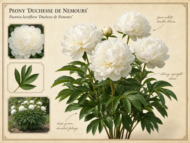 Peony ‘Duchesse de Nemours’ (Paeonia lactiflora ‘Duchesse de Nemours’)