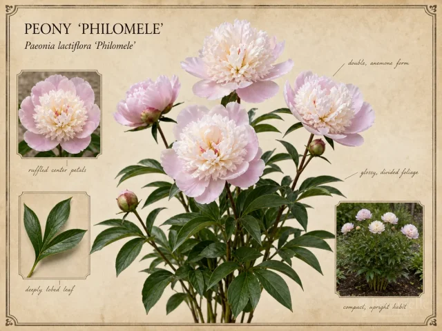 Peony ‘Philomele’ (Paeonia lactiflora ‘Philomele’)