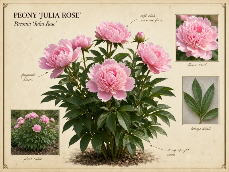 Peony ‘Julia Rose’ (Paeonia ‘Julia Rose’)