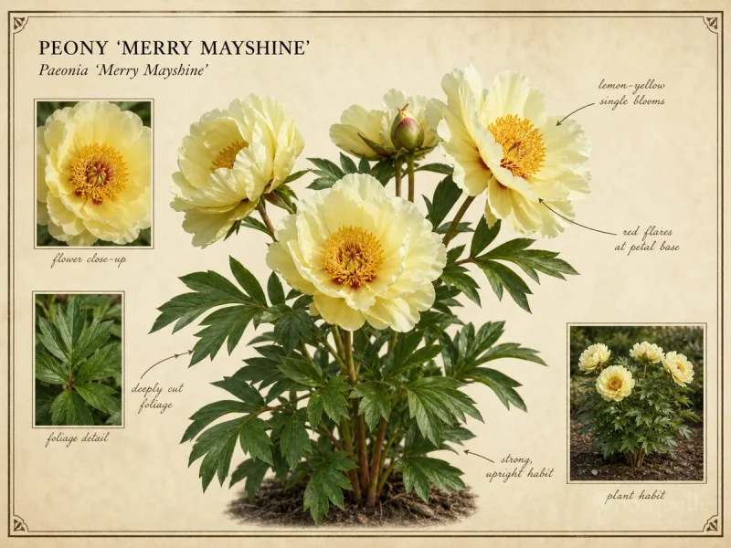 Peony ‘Merry Mayshine’ (Paeonia ‘Merry Mayshine’)
