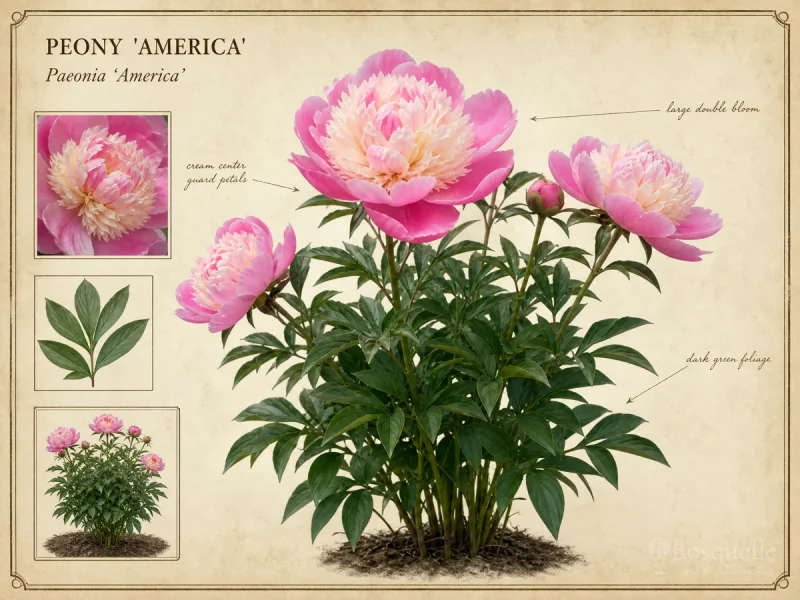 Peony ‘America’ (Paeonia ‘America’)