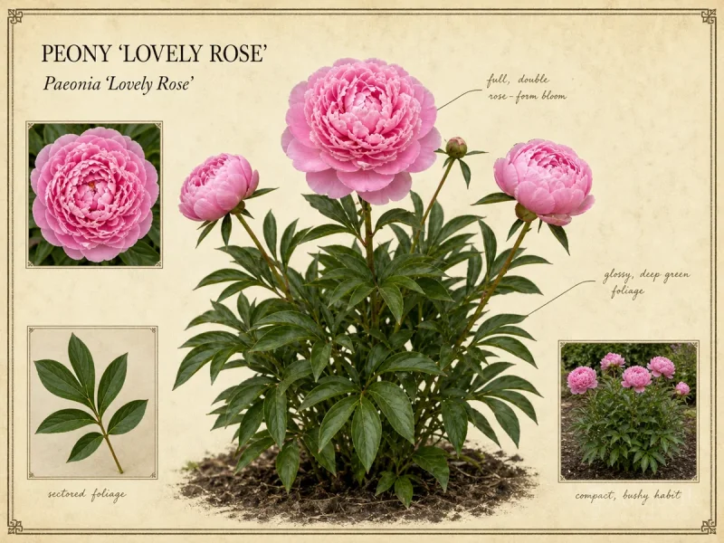 Peony ‘Lovely Rose’ (Paeonia ‘Lovely Rose’)