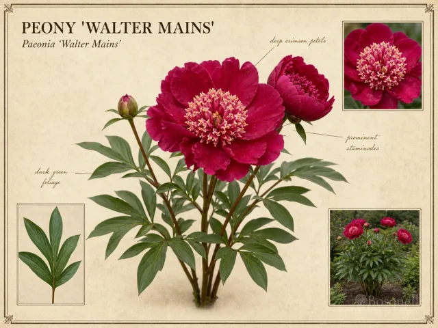 Peony ‘Walter Mains’ (Paeonia ‘Walter Mains’)
