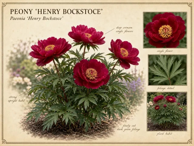 Peony ‘Henry Bockstoce’ (Paeonia ‘Henry Bockstoce’)