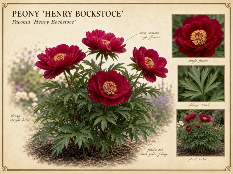 Peony ‘Henry Bockstoce’ (Paeonia ‘Henry Bockstoce’)