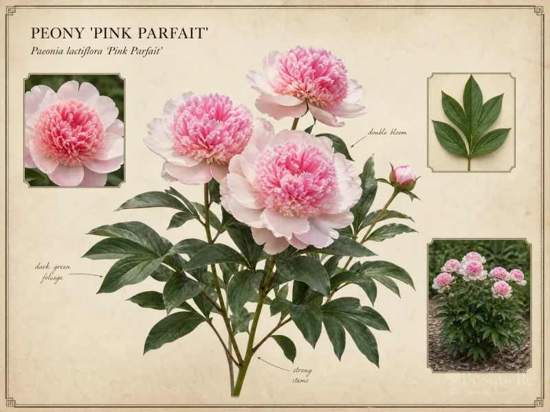Peony ‘Pink Parfait’ (Paeonia lactiflora ‘Pink Parfait’)