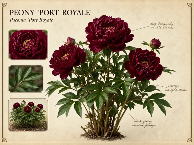 Peony ‘Port Royale’ (Paeonia ‘Port Royale’)