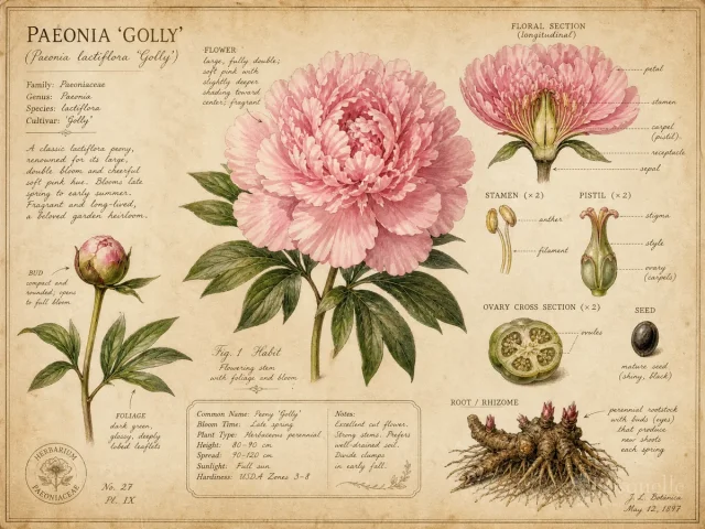 Peony ‘Golly’ (Paeonia lactiflora ‘Golly’)