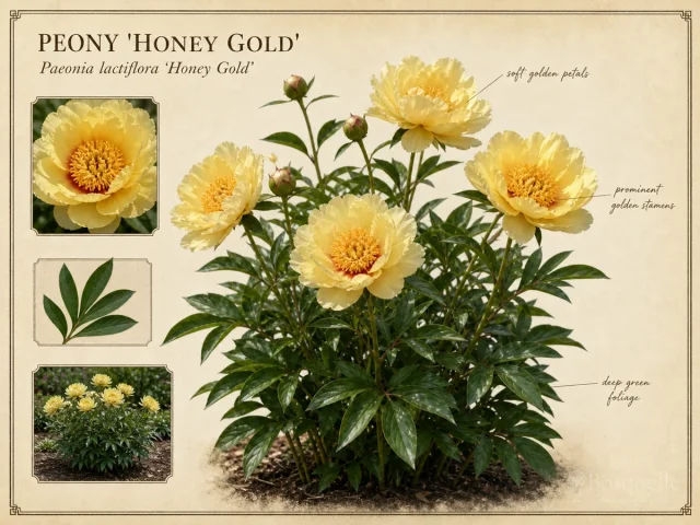 Peony ‘Honey Gold’ (Paeonia lactiflora ‘Honey Gold’)
