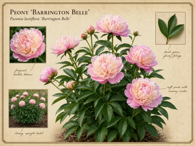 Peony ‘Barrington Belle’ (Paeonia lactiflora ‘Barrington Belle’)