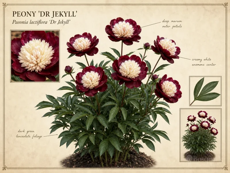 Peony ‘Dr Jekyll’ (Paeonia lactiflora ‘Dr Jekyll’)