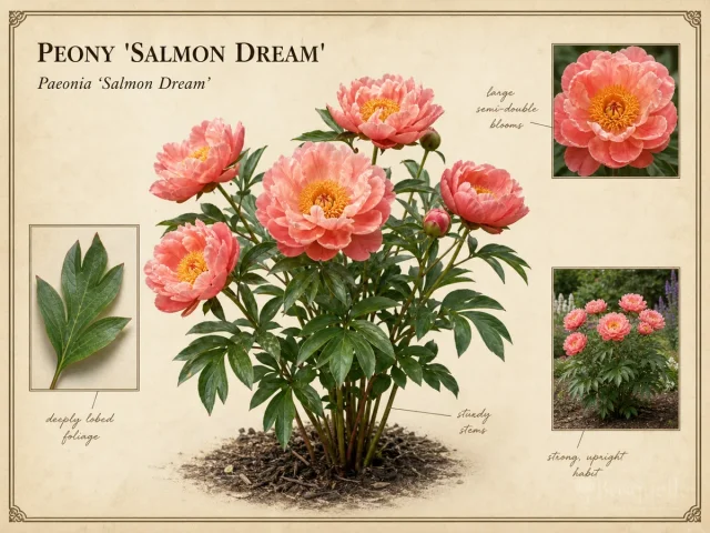 Peony ‘Salmon Dream’ (Paeonia ‘Salmon Dream’)