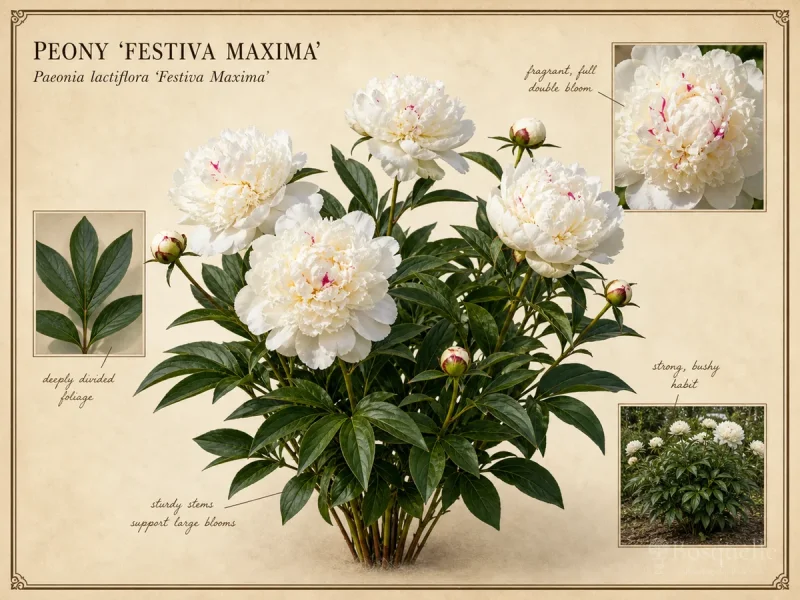 Peony 'Festiva Maxima'