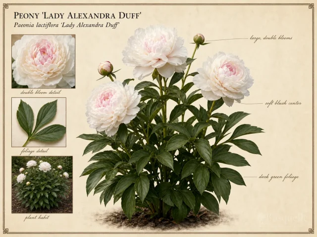 Peony ‘Lady Alexandra Duff’ (Paeonia lactiflora ‘Lady Alexandra Duff’)