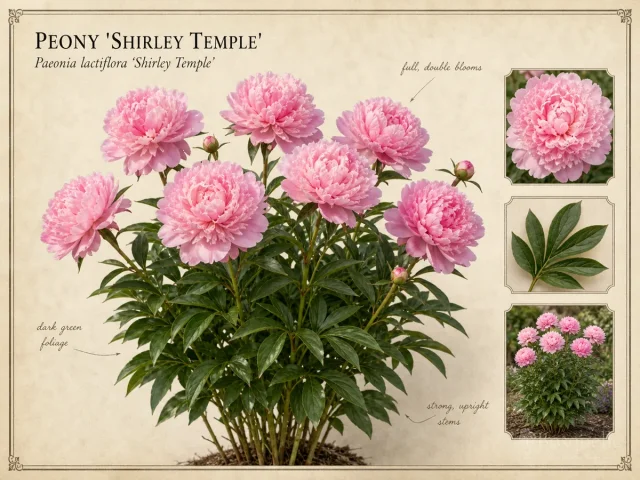 Peony ‘Shirley Temple’ (Paeonia lactiflora ‘Shirley Temple’)
