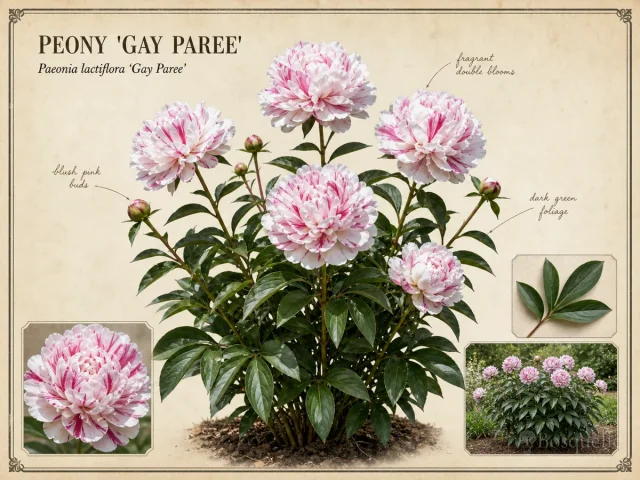 Peony ‘Gay Paree’ (Paeonia lactiflora ‘Gay Paree’)
