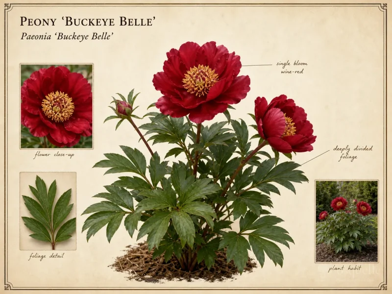 Peony ‘Buckeye Belle’ (Paeonia ‘Buckeye Belle’)