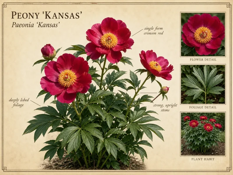 Peony ‘Kansas’ (Paeonia ‘Kansas’)