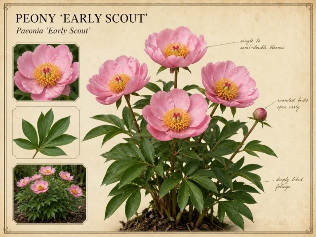 Peony ‘Early Scout’ (Paeonia ‘Early Scout’)