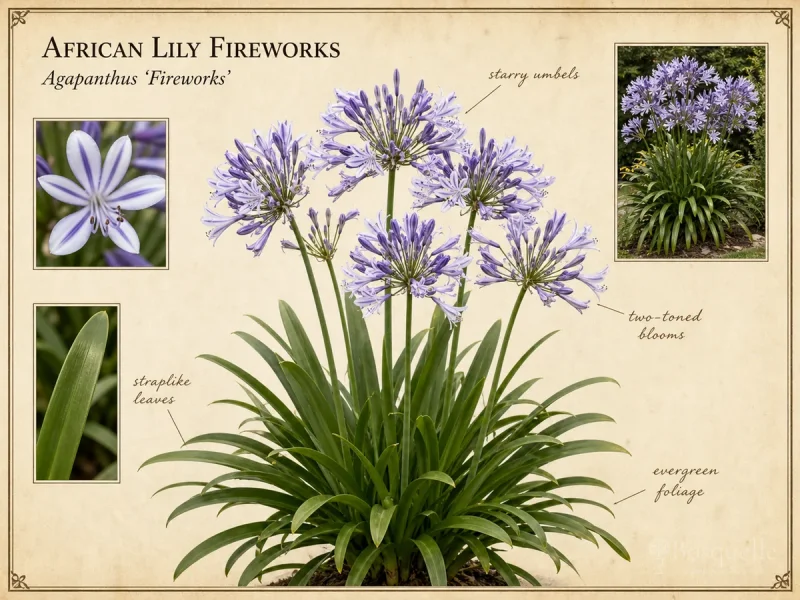 African Lily Fireworks (Agapanthus Fireworks)